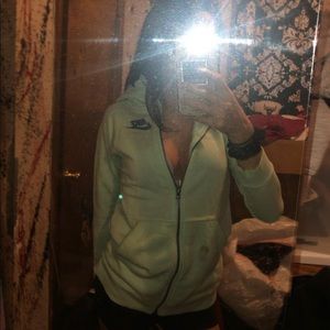 teal nike jacket size small